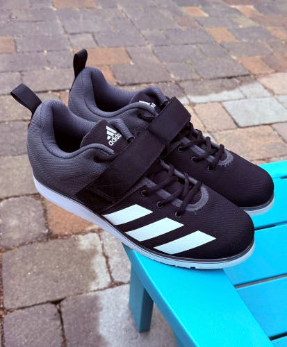 Men's Adidas Powerlift 4 Weightlifting Shoes Black/Grey US Size 11.5 Barely Used