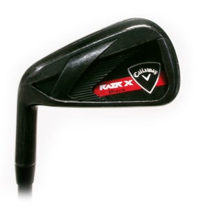 LH Callaway Razr X Black Single 6 Iron Graphite Regular Flex