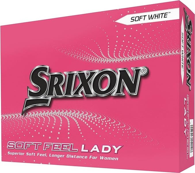 Srixon Soft Feel Lady Golf Balls (Soft White, 12pk) 2023 NEW