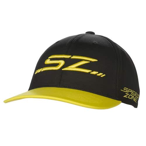 Cobra Speedzone 110 Snapback Cap (Black/Yellow, Adjustable) 2020 NEW