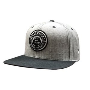 Volvik Snapback Hat (Black/Grey, One Size Fits all) NEW