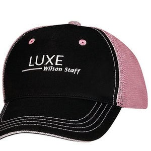 Wilson Staff Luxe Cap (Black/Pink, Adjustable) Ladies CAP NEW