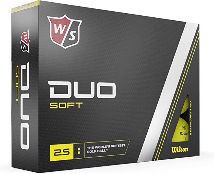 Wilson Staff Duo Soft Golf Balls (Yellow, 12pk) 2023 NEW