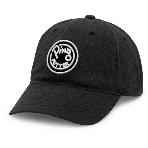 Ping Putter Unstructured Cap (Black, Adjustable) Golf Hat NEW