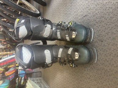 Used Salomon QST R80 Mens DH Ski Boot Black 275 MP - M09.5 - W10.5 10299-S000301131