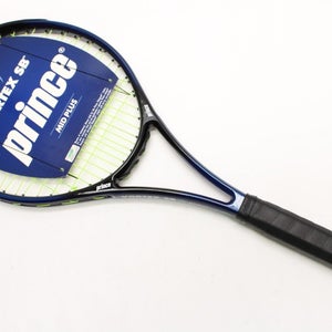 **NOS** 1993 PRINCE VORTEX SB "STRAIGHT BEAM" MP TENNIS RACQUET (4 5/8) STRUNG