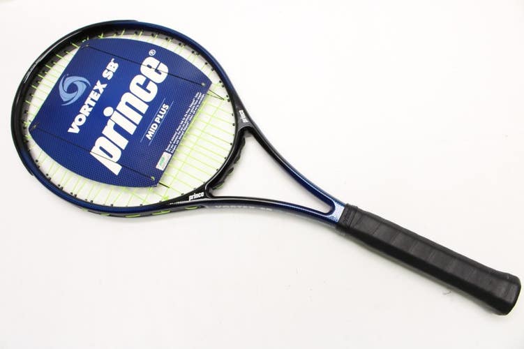 **NOS** 1993 PRINCE VORTEX SB "STRAIGHT BEAM" MP TENNIS RACQUET (4 5/8) STRUNG
