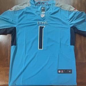 Cam Ward Tennessee Titans Light Blue /Home Jersey Size Medium New with Tags