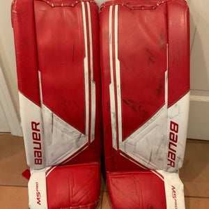 Small Bauer Supreme M5 Pro Goalie Leg Pads (Used)