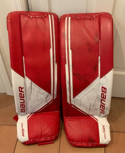 Small Bauer Supreme M5 Pro Goalie Leg Pads (Used)