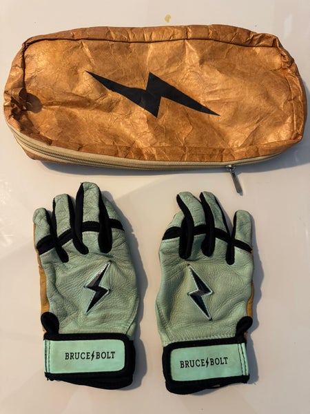 Bruce Bolt Patriot Series Short Cuff Batting Gloves (YL)