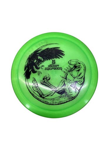 Used Discraft BIG Z RAPTOR Disc Golf Driver Green 11347-S000256515