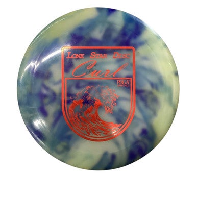 Used Lone Star Disc CURL Disc Golf Driver Navy Blue 11760-S000082732