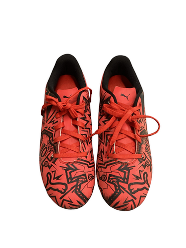 Used Puma PULL SIC Soccer Cleats Red Junior 04.5 11613-S000168986