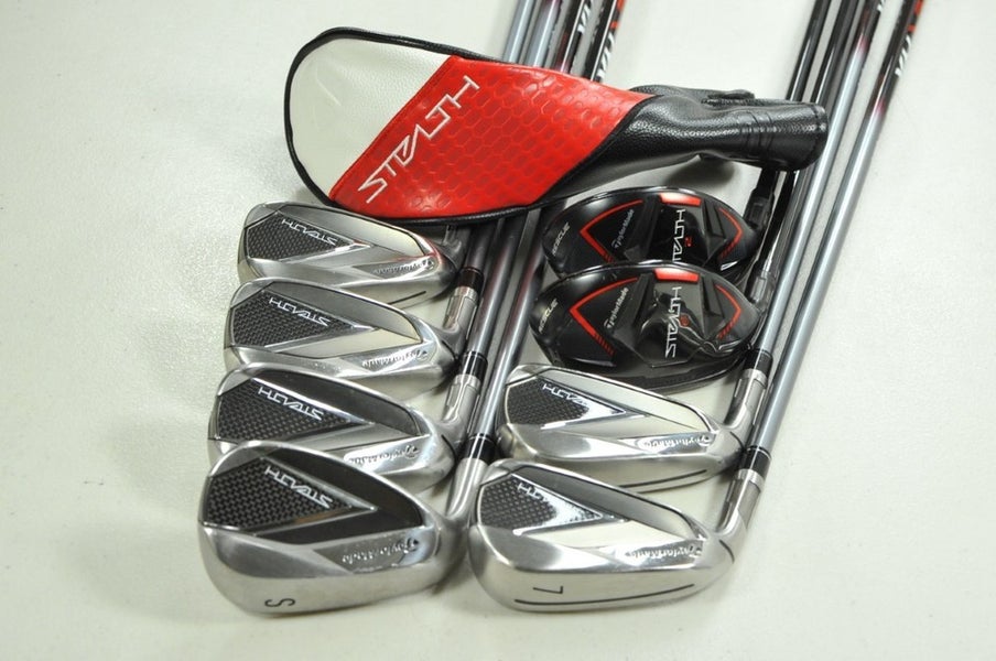 LEFT HANDED TaylorMade Stealth HD Combo 4-5H, 6-PW,SW Iron Set Regular  #203441