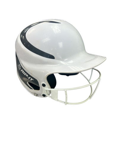 Used RIP-IT VISION Batting Helmet w/Mask Black And White L/XL 11862-S000091154