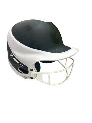Used RIP-IT STANDARD Batting Helmet w/Mask Black And White S/M 11862-S000091155