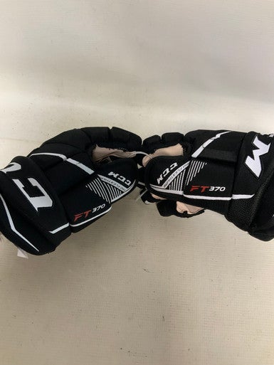 Used CCM JETSPEED FT370 Intermediate Gloves Black 13" 11823-S000034660