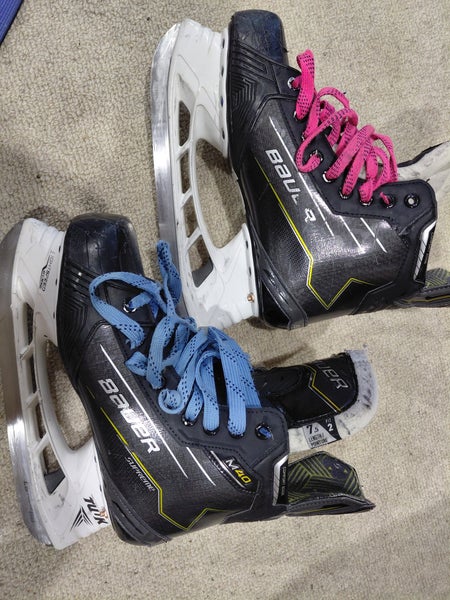 Senior Bauer Supreme M40 Hockey Skates (Fit 2) Size 7.5 (Used)