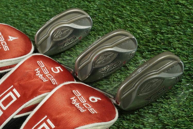 ADAMS IDEA A3OS HYBRID IRONS SET BOXER 4H 5H 6H 55G WOMEN'S LADIES RH + COVERS