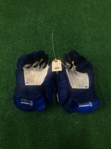 Blue Senior Warrior Covert Pro Team Gloves Game worn