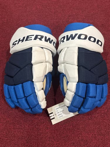 Winnipeg Jets reverse retro Sher-Wood Rekker Gloves (New) Item#WRRR