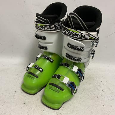 Used Lange RXJ Mens DH Ski Boot Black And Neon Green 235 MP - J05.5 - W06.5 11855-S000191830