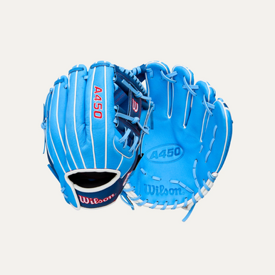 New A450 Roy/Wht 11.5" RHT Baseball Glove 11855-WIL103980115