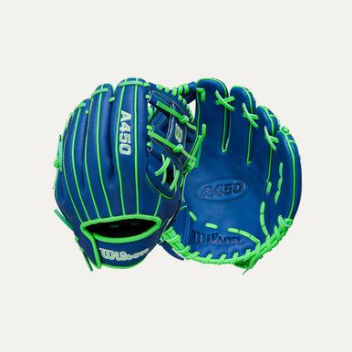 New A450 Roy/Neon 10.75" RHT Glove 11855-WIL1039771075