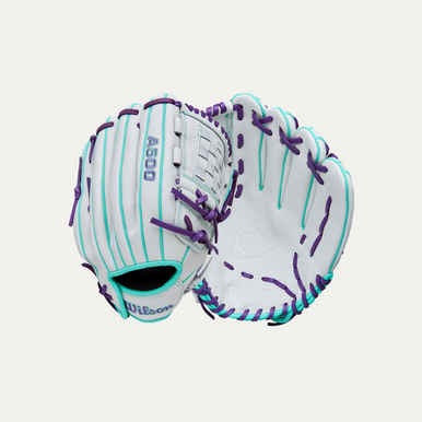 New A500 Siren Wht/Pur 12" RHT Fastpitch Glove 11855-WIL10355912