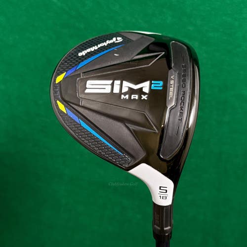 TaylorMade SIM 2 MAX Fairway 18 5 Wood Ventus Blue FW 6-S Graphite Stiff w/ HC