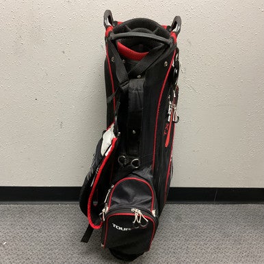 Used TOURMAX TX500 STAND BAG Mens Stand Bag Black And Red 11855-S000190025