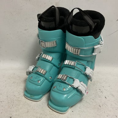 Used Tecnica JT3 PEARL Girls DH Ski Boot Carolina Blue 215 MP - J03 11855-S000191637