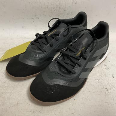 Used Adidas IF6392 Soccer Indoor Shoes Black Senior 10.5 11855-S000191657