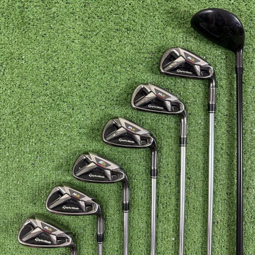 Taylormade M2 2016 Iron Set Combo 4H 6-PW AW Reax 88g Steel Regular Flex