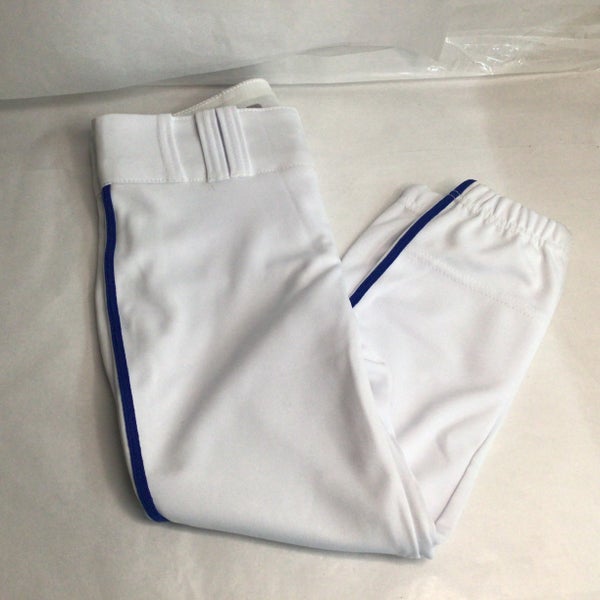Champro Youth Girl’s Softball Pants White Blue Stripe Size Medium (New)