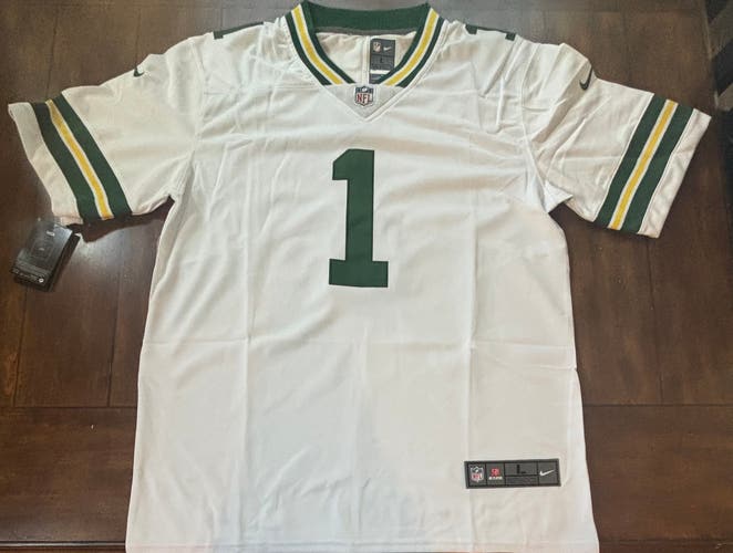 Green Bay Packers Micah Parsons White Jersey Adult Size Large NWT