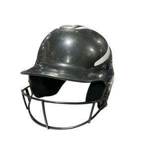 Used RIP-IT BLK/WHT SOFTBALL HELMET Batting Helmet w/Mask Black One Size 11834-S000041105