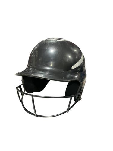 Used RIP-IT BLK/WHT SOFTBALL HELMET Batting Helmet w/Mask Black One Size 11834-S000041105