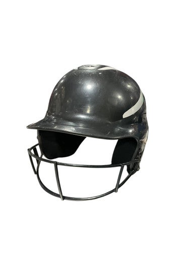 Used RIP-IT BLK/WHT SOFTBALL HELMET Batting Helmet w/Mask Black One Size 11834-S000041105