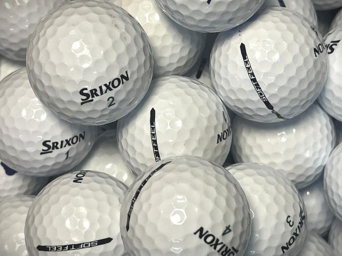 24 Near Mint AAAA White Srixon Soft Feel Used Golf Balls