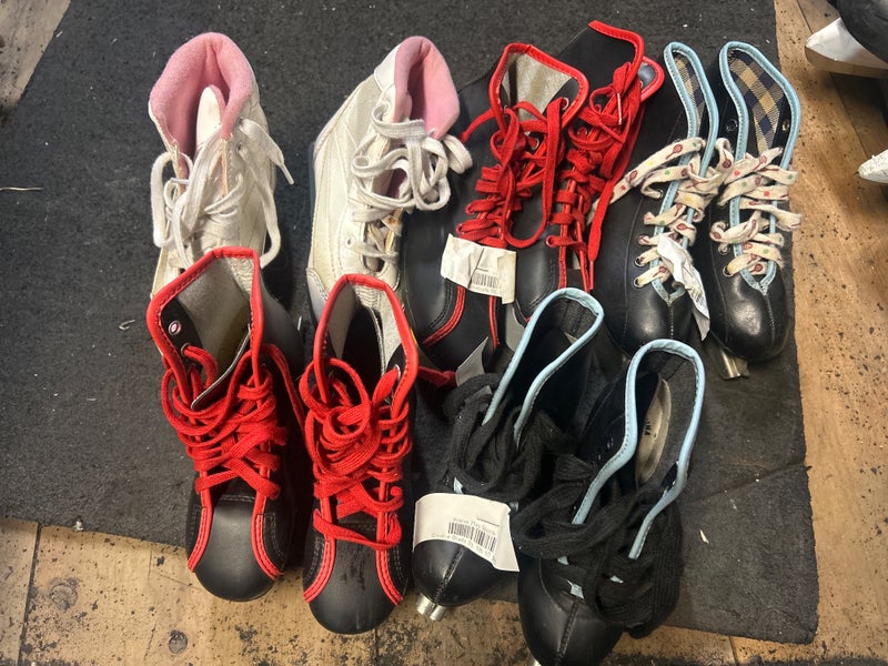 Double Blade Youth Skates (5 pairs) Sz 10,12&13