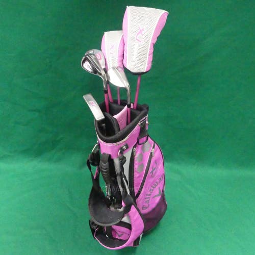 JUNIOR Callaway XJ Series 6-Piece Complete Golf Club Set w/ Stand Bag