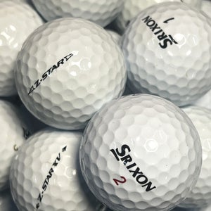 6 Dozen Near Mint AAAA White Srixon Z-Star Used Golf Balls..Z-Star X & XV incld.