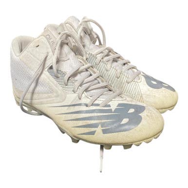 Used New Balance RUSH LAX Cleats Mens White Senior 6.5 11375-S000367014