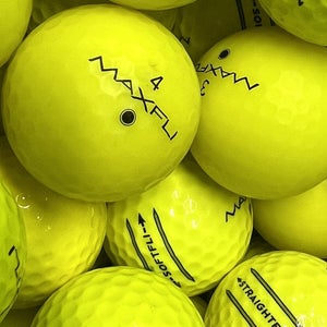 24 Yellow Max Fli Near Mint AAAA Used Golf Balls..  soft-fli/straight-fli