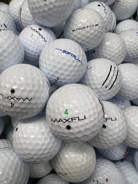 4 Dozen Near Mint AAAA White Max Fli  Used Golf Balls