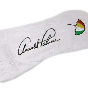 NEW PRG Arnold Palmer Genuine Leather White Driver Golf Headcover