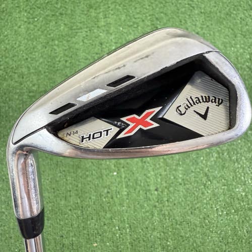 Callaway X Hot N14 Pitching Wedge PW Uniflex Steel Left Handed 35.5