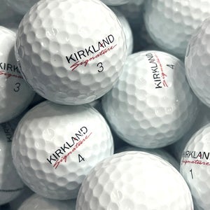 24 Near Mint AAAA White Kirkland Signature Used Golf Balls